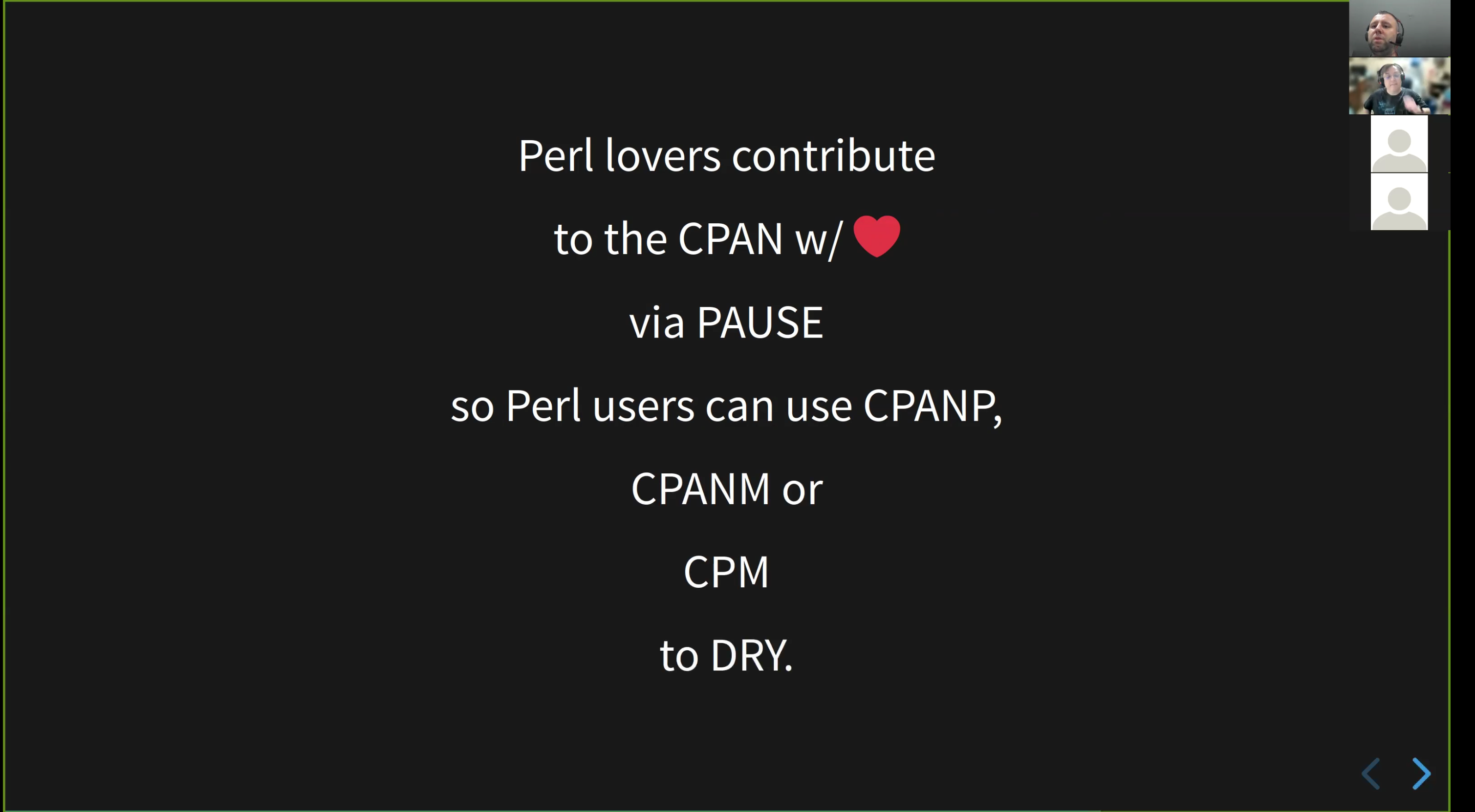 Once Upon Perl Acronyms