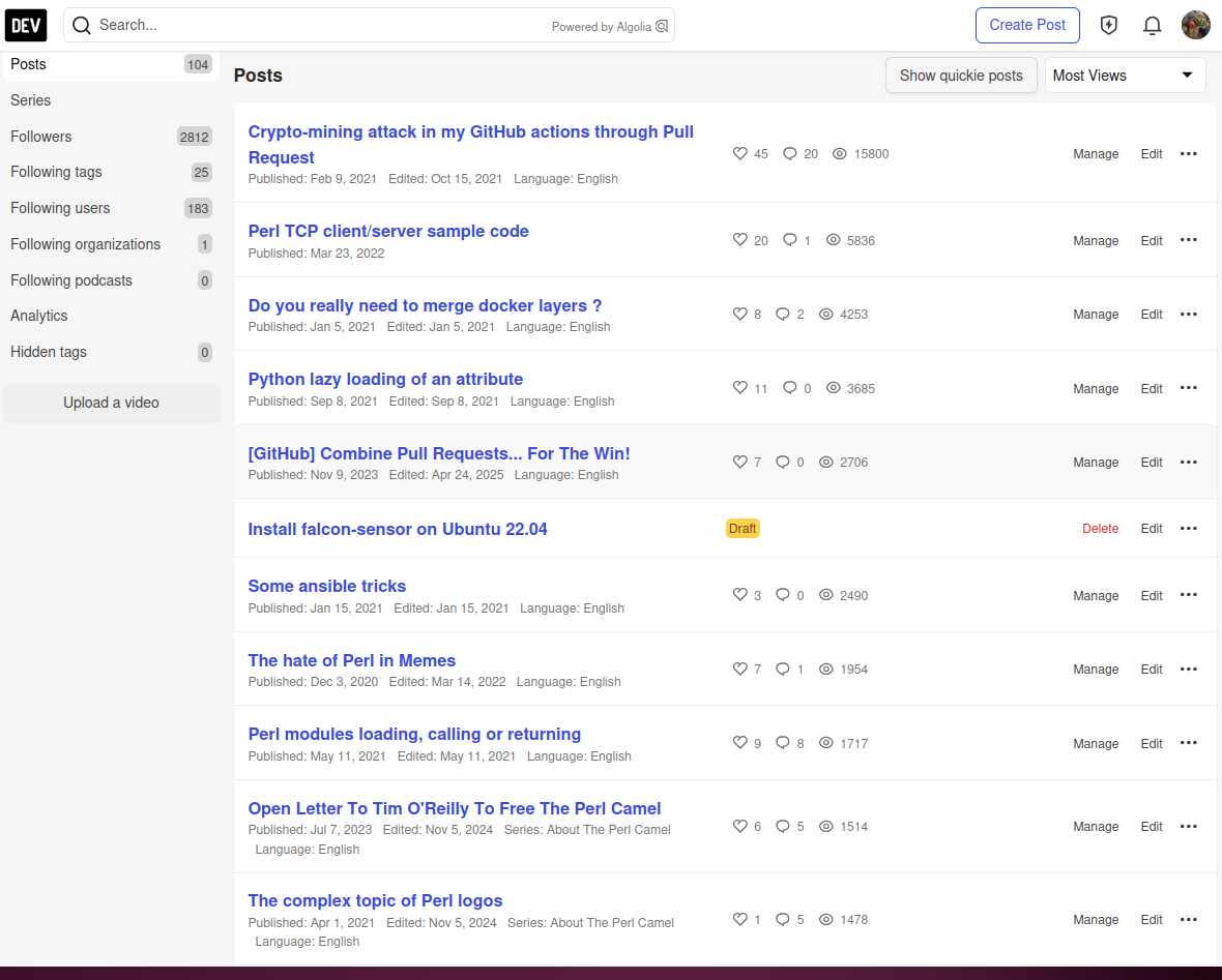 Thibault Duponchelle DevTo leaderboard