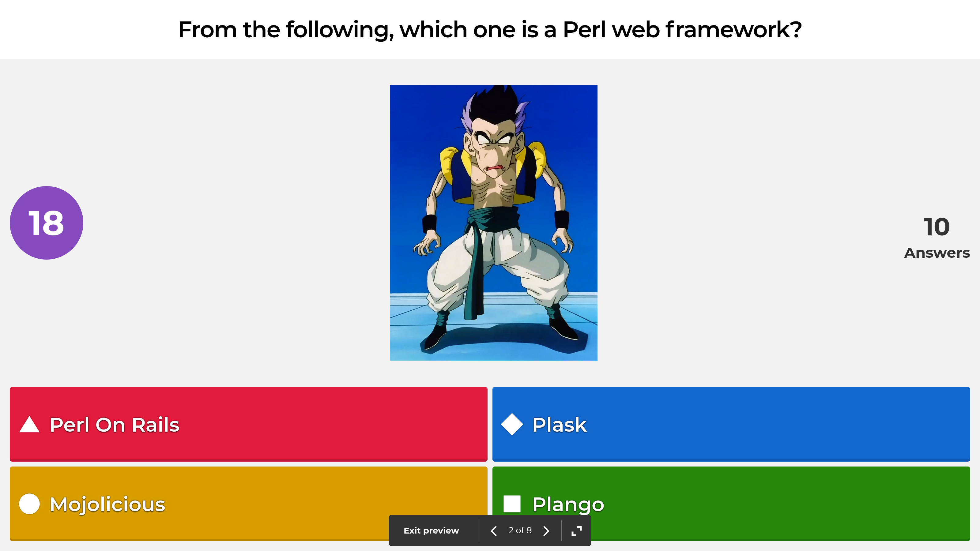 Perl quiz
