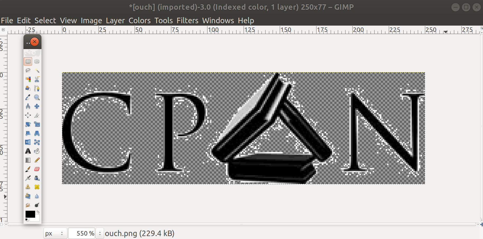 In gimp